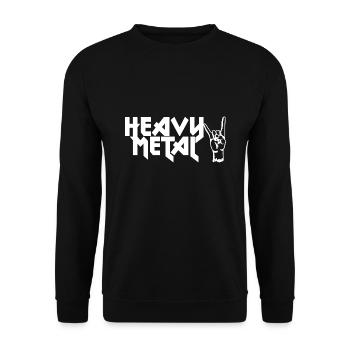 Heavy Metal - Unisex Pullover - Schwarz - Vorne - Alina (178cm) & Michal (187cm)