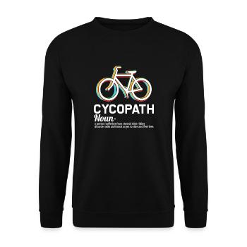Bike Riding Funny - Unisex Sweatshirt - black - Front - Alina (178cm) & Michal (187cm)
