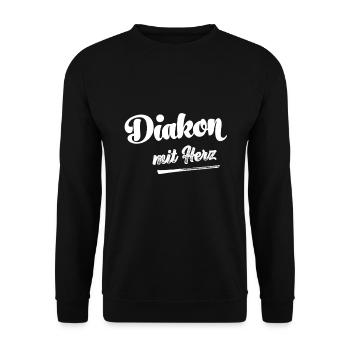 Diakonie diakonie jésus foi église religion - Sweat-shirt Unisexe - noir - Devant - Alina (178cm) & Michal (187cm)