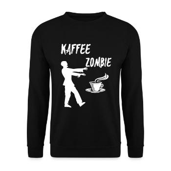 Coffee zombie - Unisex Sweatshirt - black - Front - Alina (178cm) & Michal (187cm)