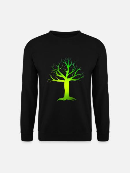 Giftgrüner Baum - Unisex Pullover - Schwarz
