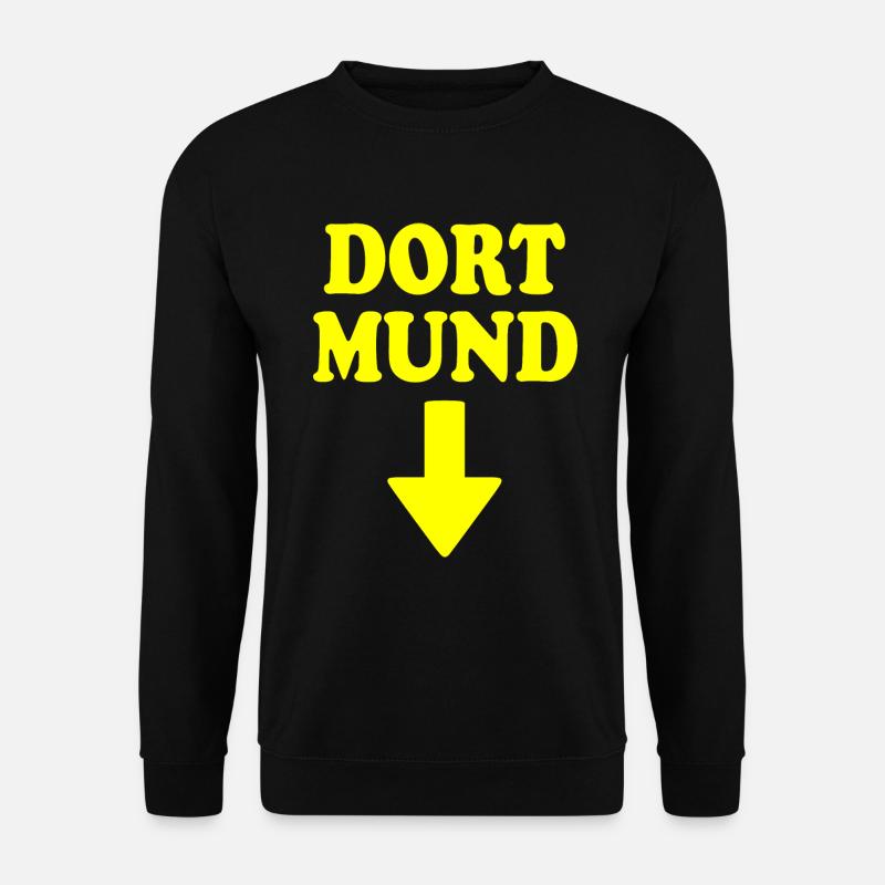 dort mund - Unisex Pullover - Schwarz