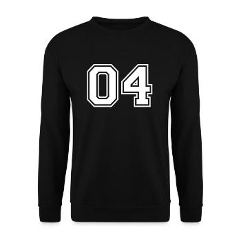 04 - Collège-Style de sport - Jersey Motive - Sweat-shirt Unisexe - noir - Devant - Alina (178cm) & Michal (187cm)