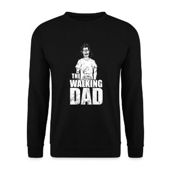 le papa ambulant papa frais père landau - Sweat-shirt Unisexe - noir - Devant - Alina (178cm) & Michal (187cm)
