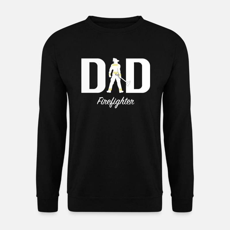 Dad firefighter - Unisex Sweatshirt - black