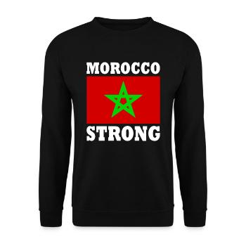 Morocco strong - Sweat-shirt Unisexe - noir - Devant - Alina (178cm) & Michal (187cm)