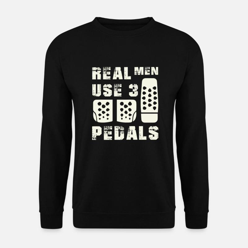 Real Men Pedals Shirts - Unisex Pullover - Schwarz