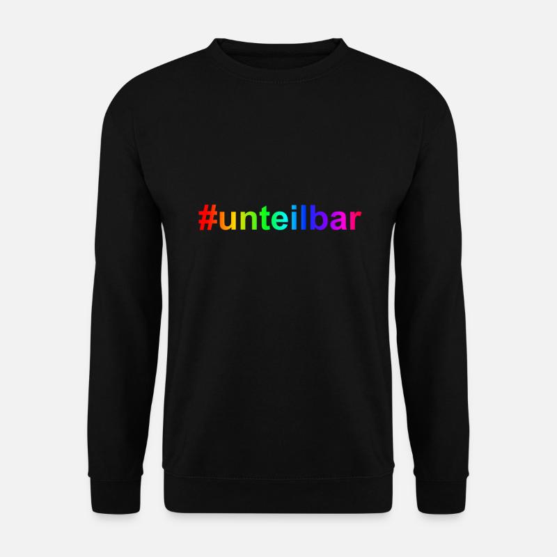 unteilbar wirsindmehr Demo gegen rechts - Unisex Pullover - Schwarz
