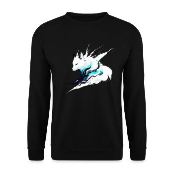 Renard fantôme - Sweat-shirt Unisexe - noir - Devant - Alina (178cm) & Michal (187cm)