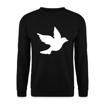 Dove of peace - Unisex Sweatshirt - black - Front - Alina (178cm) & Michal (187cm)
