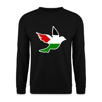 Free palestine - Sweat-shirt Unisexe - noir - Devant - Alina (178cm) & Michal (187cm)