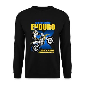 Enduro Offroad - Unisex Pullover - Schwarz - Vorne - Alina (178cm) & Michal (187cm)