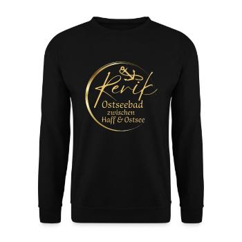 Rerik- Baltic seaside resort between Lagoon & Baltic Sea - Unisex Sweatshirt - black - Front - Alina (178cm) & Michal (187cm)