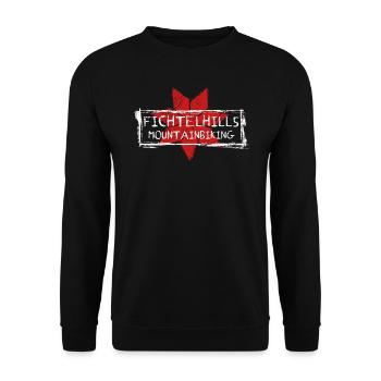 fichtelhills fichtelgebirge mountainbiking - Unisex Pullover - Schwarz - Vorne - Alina (178cm) & Michal (187cm)