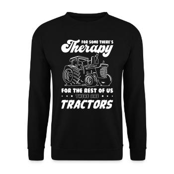 Tractor Farmer - Unisex Pullover - Schwarz - Vorne - Alina (178cm) & Michal (187cm)