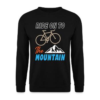 Ride On To The Mountain - Unisex Pullover - Schwarz - Vorne - Alina (178cm) & Michal (187cm)