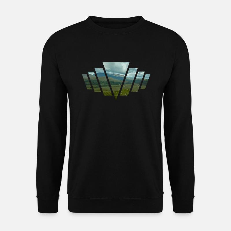 V Berge - Unisex Pullover - Schwarz