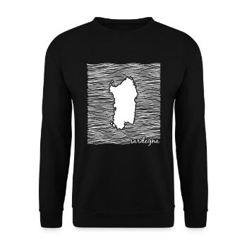 Île de Sardaigne, Italie, Mer Méditerranée - Sweat-shirt Unisexe - noir - Devant - Alina (178cm) & Michal (187cm)