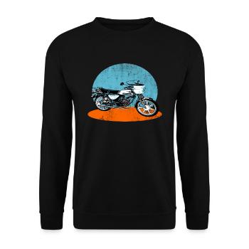 KS 50 Watercooled Zündapp Krad - Unisex Sweatshirt - black - Front - Alina (178cm) & Michal (187cm)