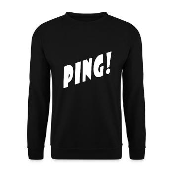 Ping! - Schwarz/Black - Partner/Duo Look - Pong! - Unisex Pullover - Schwarz - Vorne - Alina (178cm) & Michal (187cm)