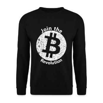 La révolution Bitcoin - Sweat-shirt Unisexe - noir - Devant - Alina (178cm) & Michal (187cm)