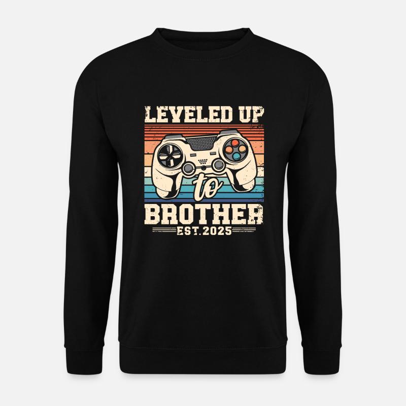 Promoted to Brother 2025 - Unisex Sweatshirt - black