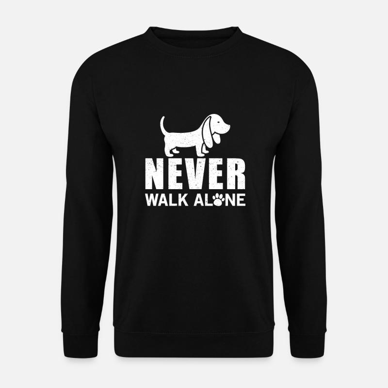 Never walk alone - Unisex Pullover - Schwarz