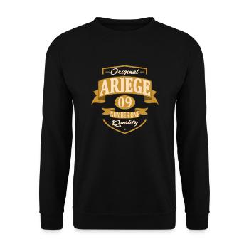 Ariège - Sweat-shirt Unisexe - noir - Devant - Alina (178cm) & Michal (187cm)