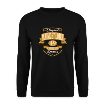 Maine Et Loire - Sweat-shirt Unisexe - noir - Devant - Alina (178cm) & Michal (187cm)
