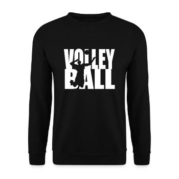 volleyball - Unisex Sweatshirt - black - Front - Alina (178cm) & Michal (187cm)