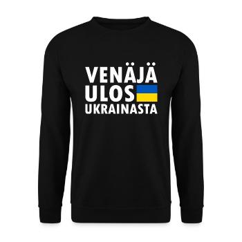 venäjä ulos ukrainasta - Unisex Sweatshirt - black - Front - Alina (178cm) & Michal (187cm)