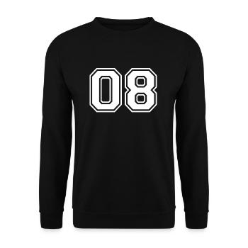 08 - FOOTBALL AMERICAIN - shirt design jersey - Sweat-shirt Unisexe - noir - Devant - Alina (178cm) & Michal (187cm)
