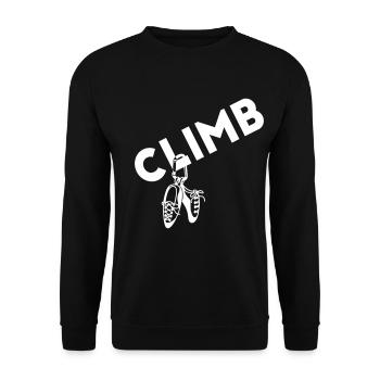 Climb - Kletter T-Shirt - Klettern - Sweat-shirt Unisexe - noir - Devant - Alina (178cm) & Michal (187cm)
