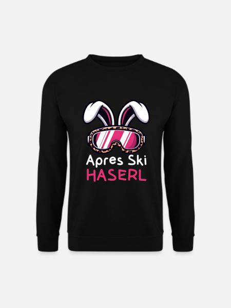 Apres Ski Haserl, Party für Ski Hasen - Unisex Pullover - Schwarz