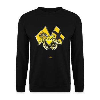 Afficher le drapeau - Aachen - Sweat-shirt Unisexe - noir - Devant - Alina (178cm) & Michal (187cm)