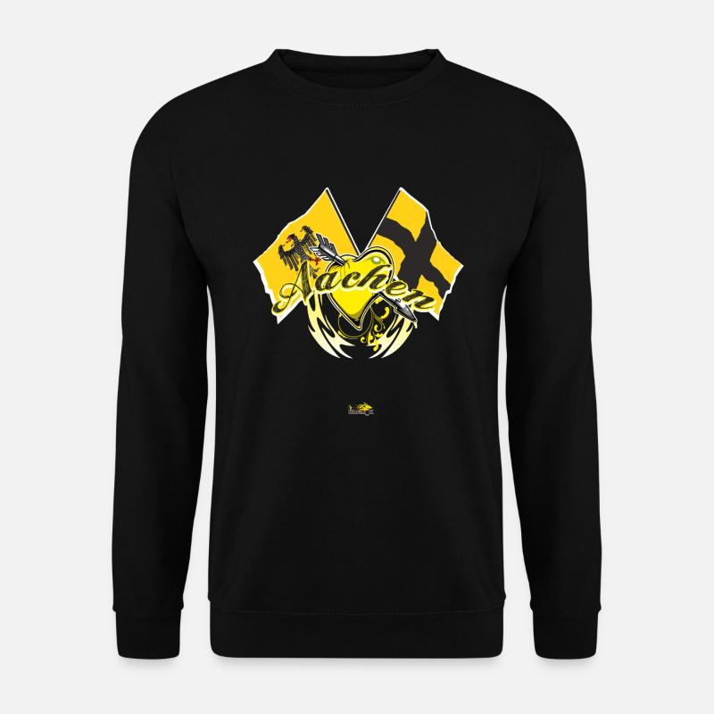 Afficher le drapeau - Aachen - Sweat-shirt Unisexe - noir