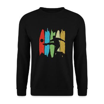 football - Sweat-shirt Unisexe - noir - Devant - Alina (178cm) & Michal (187cm)