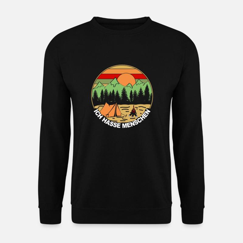 Ich hasse Menschen - Unisex Pullover - Schwarz