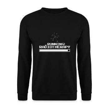 Strahltherapie Krebs Brustkrebs Motivation - Unisex Pullover - Schwarz - Vorne - Alina (178cm) & Michal (187cm)