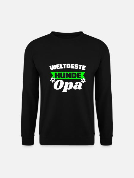 Weltbester Hunde Opa - Unisex Pullover - Schwarz
