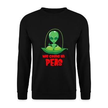 Alien Ufo Alien Aliens Zone 51 - Sweat-shirt Unisexe - noir - Devant - Alina (178cm) & Michal (187cm)