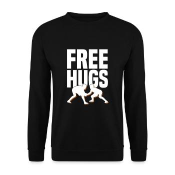 Fabelhafte und wunderbare Grappling Geschenkidee - Unisex Pullover - Schwarz - Vorne - Alina (178cm) & Michal (187cm)
