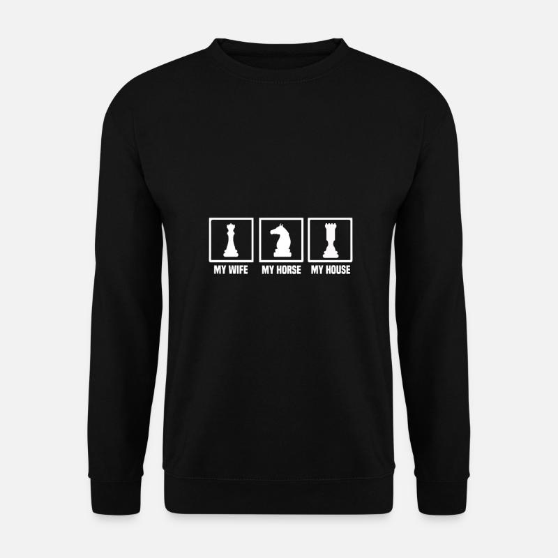 Schach - Unisex Pullover - Schwarz