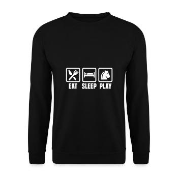Chess - Unisex Sweatshirt - black - Front - Alina (178cm) & Michal (187cm)