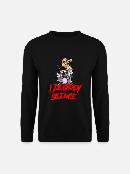 Batterie batteur musique batteur musicien - Sweat-shirt Unisexe - noir