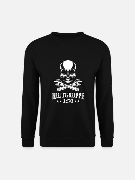 Blutgruppe Mofa - Unisex Pullover - Schwarz