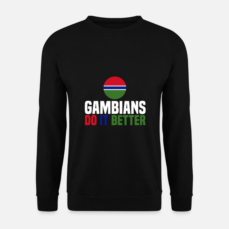 Gambia - Unisex Pullover - Schwarz
