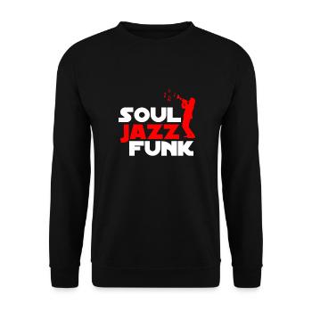 Soul jazz funk - Sweat-shirt Unisexe - noir - Devant - Alina (178cm) & Michal (187cm)
