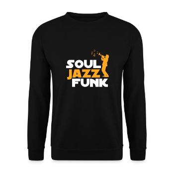 Soul jazz funk - Unisex Sweatshirt - black - Front - Alina (178cm) & Michal (187cm)