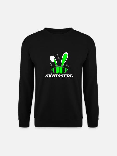 Skihaserl Snowboard Ski fahren - Unisex Pullover - Schwarz